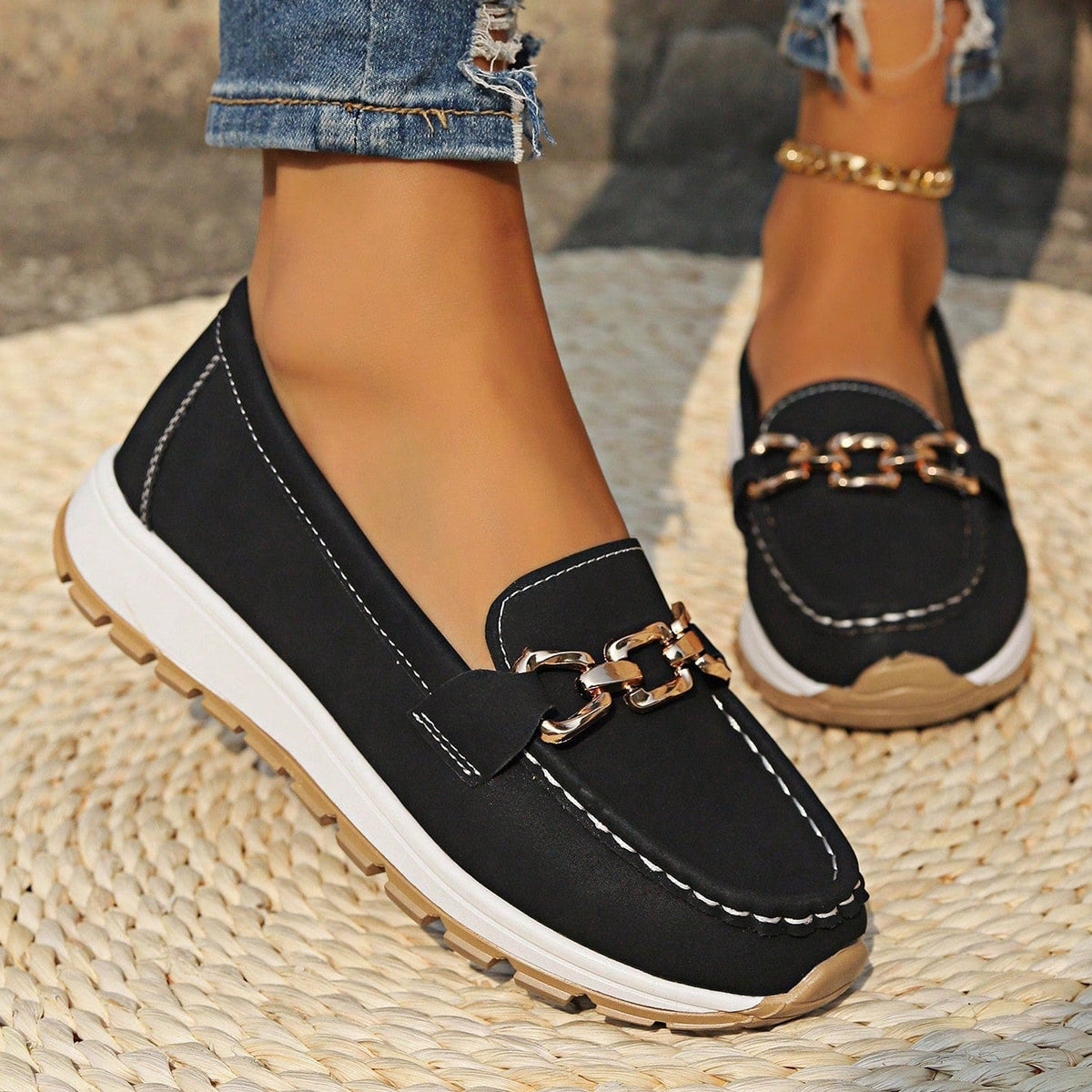 Nora | Orthopedic Flat Buckle Loafers