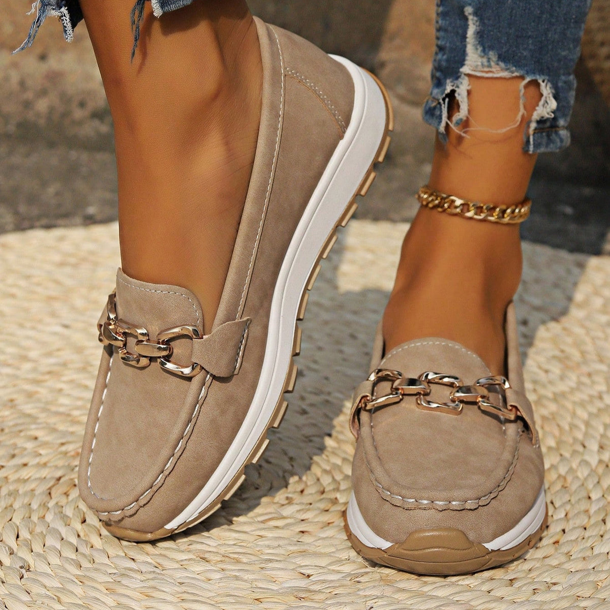 Nora | Orthopedic Flat Buckle Loafers