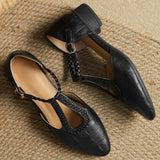 Anthea™ Elegant Braided Leather Shoes