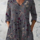Addison | Long Blouse with V-Neck
