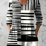 Sienna | Long Blouse with V-Neck