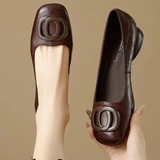 Opium Leather Flats