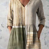 Natalie | Long Blouse with V-Neck
