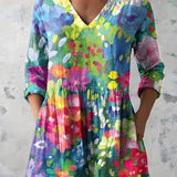 Millie | Long Blouse with V-Neck