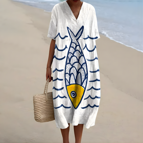 White & Blue Fish