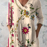 Lottie | Long Blouse with V-Neck
