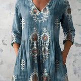 Everly | Long Blouse with V-Neck