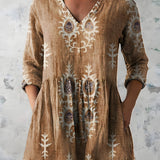 Everly | Long Blouse with V-Neck