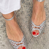 Isadora – Woven Gold Sandals