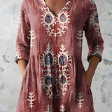 Everly | Long Blouse with V-Neck