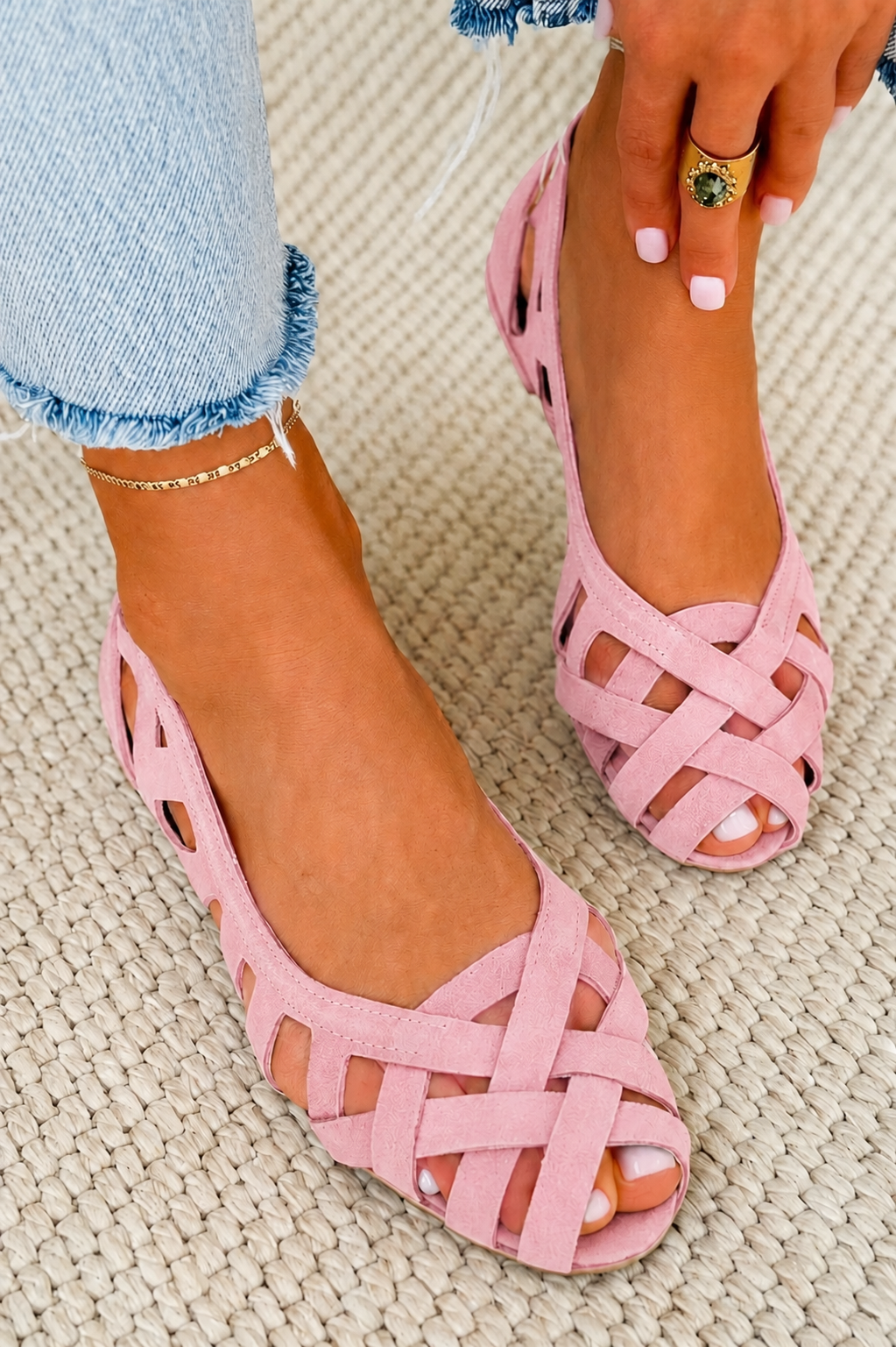 Caterina | Woven Elegance Sandals