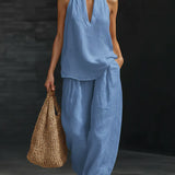 Zoe | Sleeveless Top and Wide Pants