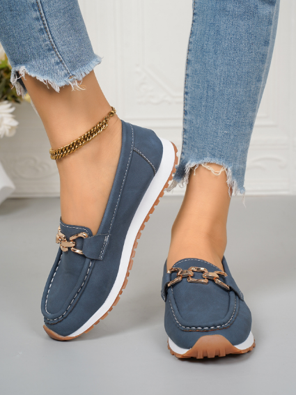 Nora | Orthopedic Flat Buckle Loafers