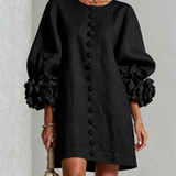 Florence | Floral Button-Down Mini Dress