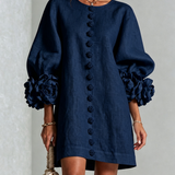 Florence | Floral Button-Down Mini Dress