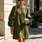 Florence | Floral Button-Down Mini Dress