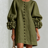 Florence | Floral Button-Down Mini Dress