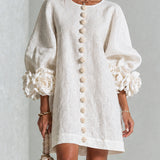 Florence | Floral Button-Down Mini Dress