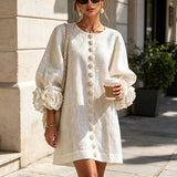 Florence | Floral Button-Down Mini Dress