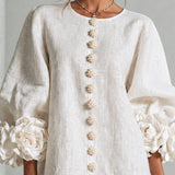Florence | Floral Button-Down Mini Dress