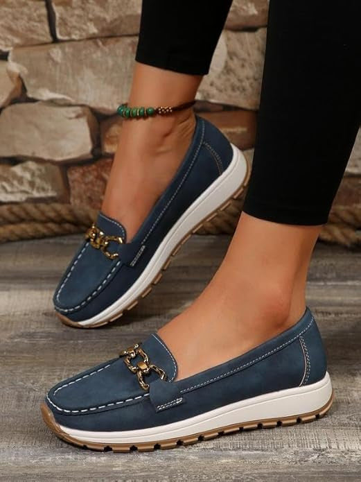 Nora | Orthopedic Flat Buckle Loafers
